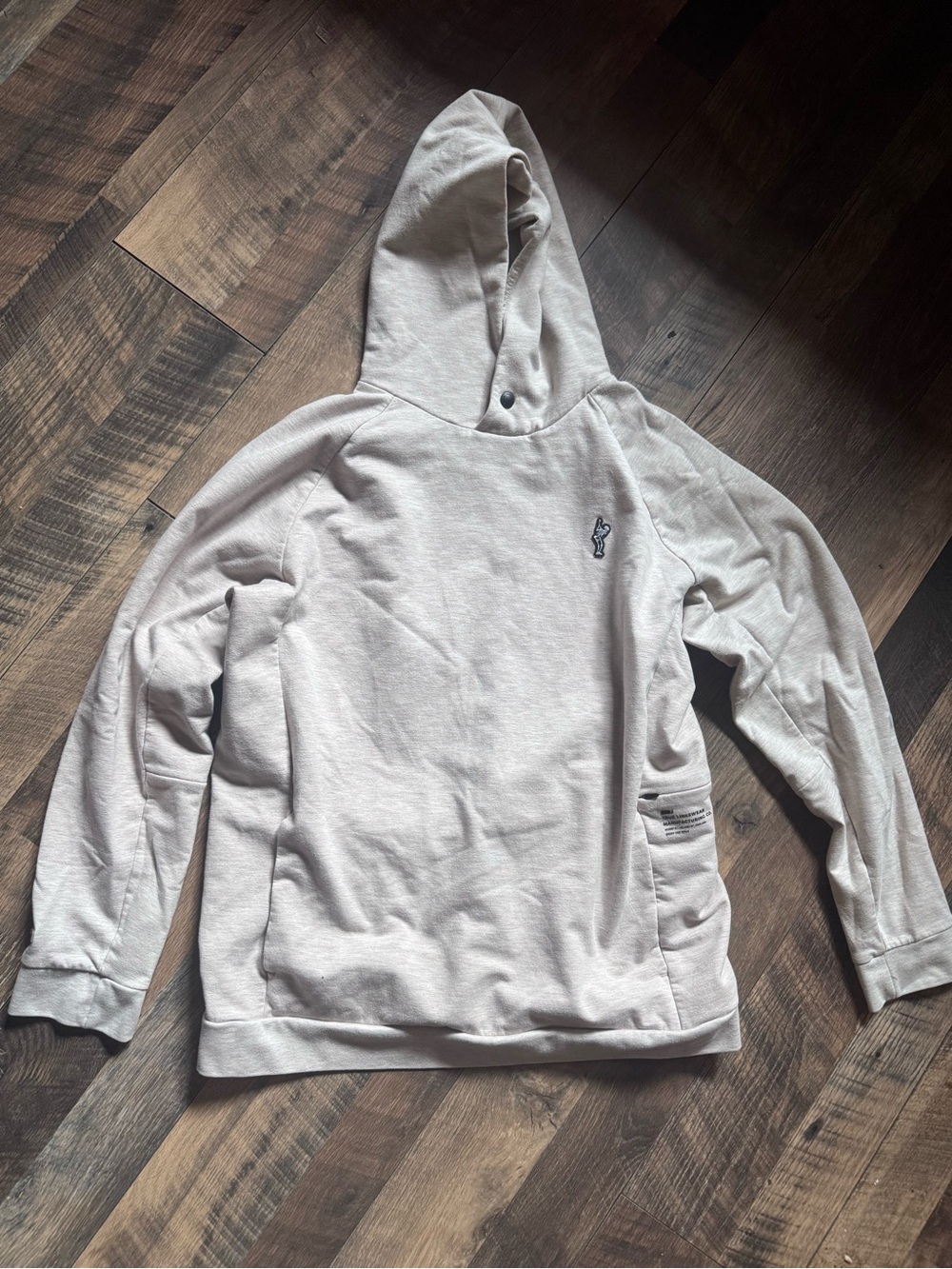 True Golf Men's Light Gray Hooded Pullover Sweatshirt